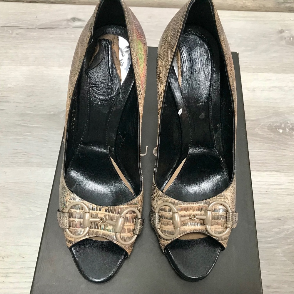 Gucci Python Pumps Size 7b - image 2